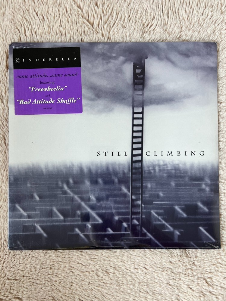 CINDERELLA Still Climbing CLEAR VINYL LP 1994 US Mercury HYPE Sealed 1st PRESS