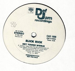 SLICK RICK Hey young world PROMO DEF JAM 1 TRK 1989 VANCE WRIGHT