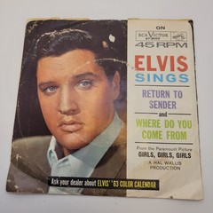 Elvis Presley Return To Sender 45 RPM Record Picture Sleeve RCA 47-8100 1962 Vtg