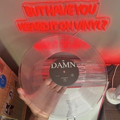 Kendrick Lamar DAMN. NUMBER #4907 Clear Colored Vinyl LP 12″ 33 RPM