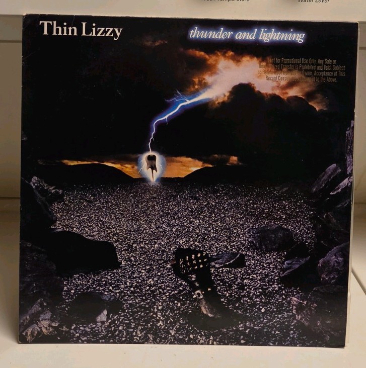 Thin Lizzy „Thunder And Lightning“ Original Pressing Promo LP