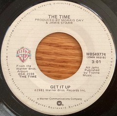 The Time “Get It Up / After High School” 7″ 45 rpm, WBS49774