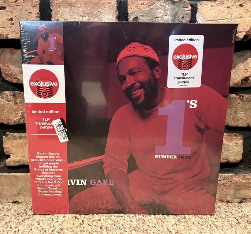 Number 1’s by Marvin Gaye, Translucent Purple Vinyl LP, Target Excl New & Sealed