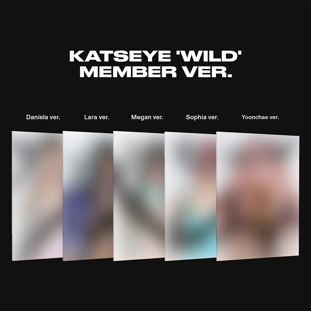 KATSEYE [WILD] Album MEMBER 5 Ver SET/5 CD-R+5 Photo Book+5 Poster+10 Card+GIFT