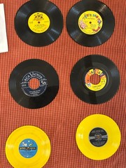52 VTG 1950s Children’s Records 45’s 75’s Mother Goose Storybook Christmas CASE