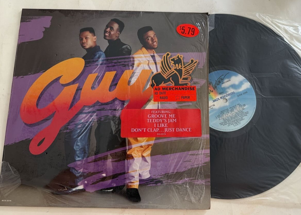 Guy LP ~ Self Titled ~ MCA -42176 ~ 1st Press 1988 ~ Shrink W/ Hype ~ Soul VG++