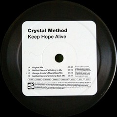 Crystal Method – Keep Hope Alive – Used Vinyl Record 12 – Promo – K4593z
