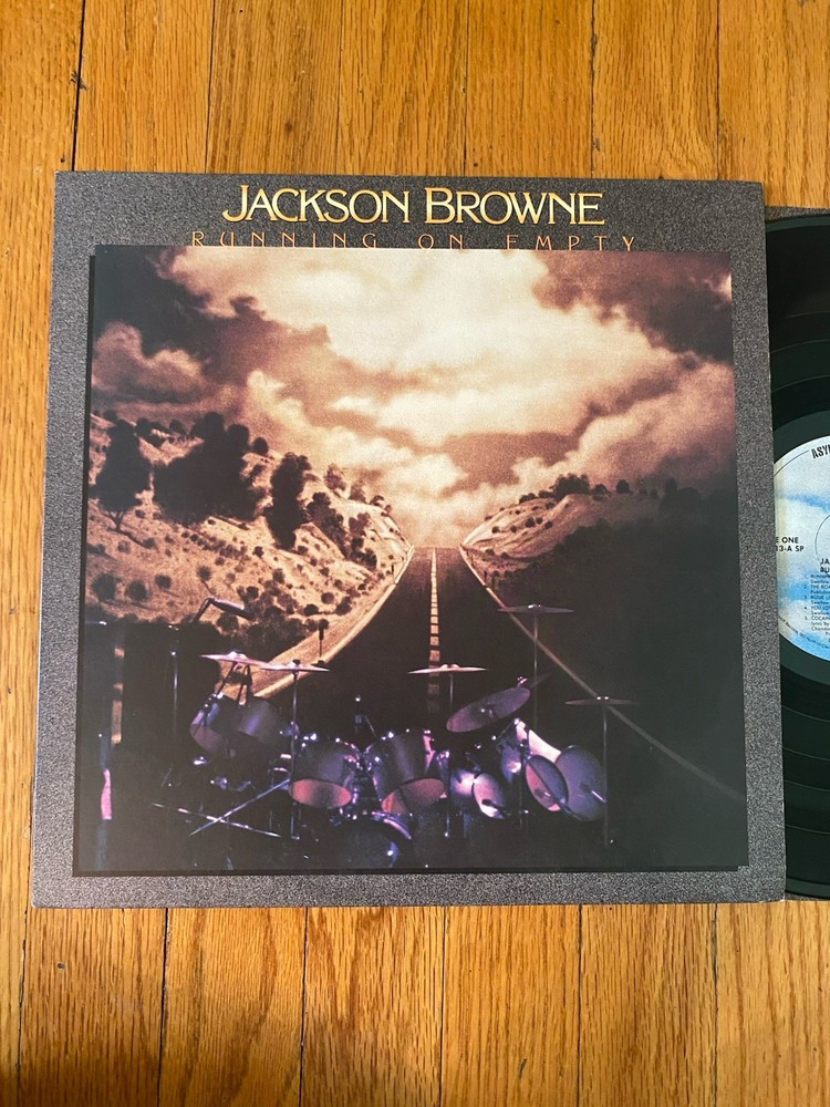 JACKSON BROWNE RUNNING ON EMPTY EX LP ORIG. 1977 W/ INSERT MORE LPS FREE SHIP