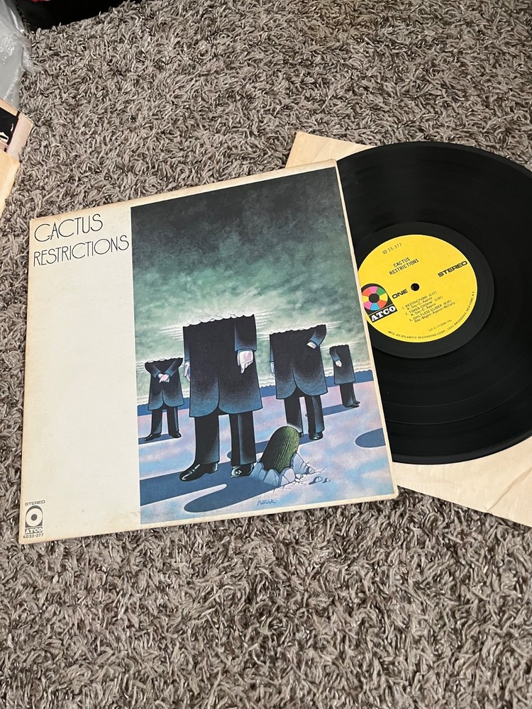 CACTUS RESTRICTIONS LP 1971 BLUES GUITAR ROCK RL STERLING AMERICAN LED ZEPPELIN