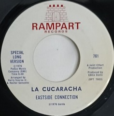 LATIN SPANISH DISCO 45 HEAR Eastside Connection LA CUCARACHA 1976 Rampart VG+