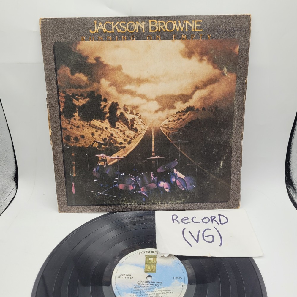 Jackson Browne Running on Empty LP Record Vinyl 1977 Asylum VG
