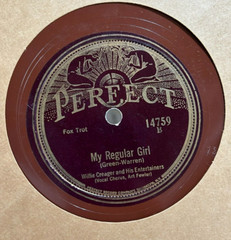 Willie Creager – Blue Skies (Irving Berlin) – Regular Girl – c1927 Jazz