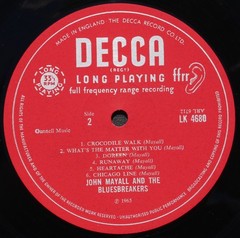 John Mayall- John Mayall Plays John Mayall- Decca LK 4680- Mono-Orig Unboxed Lbl