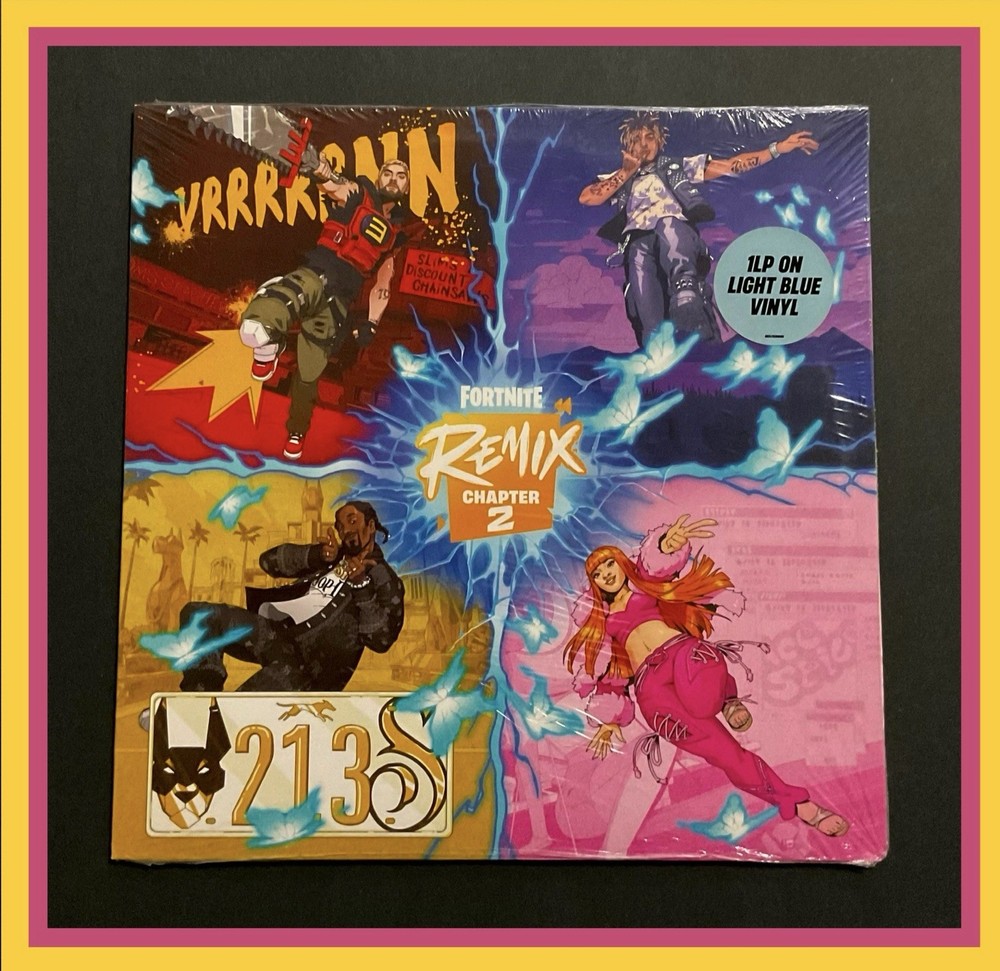 Various Artists – Fortnite Remix Chapter 2 LP On Light Blue Color Vinyl Eminem