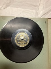 Vintage “His Master’s Voice” Victor 12” Record Album 1918 & 10 Victrola 78 Rec.