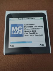 The iGeneration EP 7″ by MC Lars TEST PRESSING #10/24 SEALED VINYL ETR LIMITED