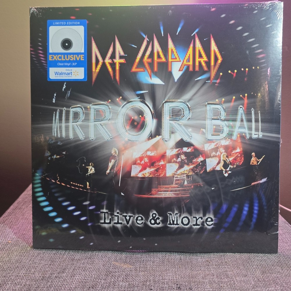Def Leppard – Mirrorball- Live & More – 3 LP Clear Vinyl Record