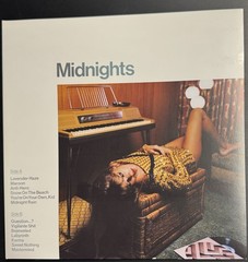 Taylor Swift Midnights Jade Green Vinyl LP SIGNED Photo Insert w/ Heart Like New