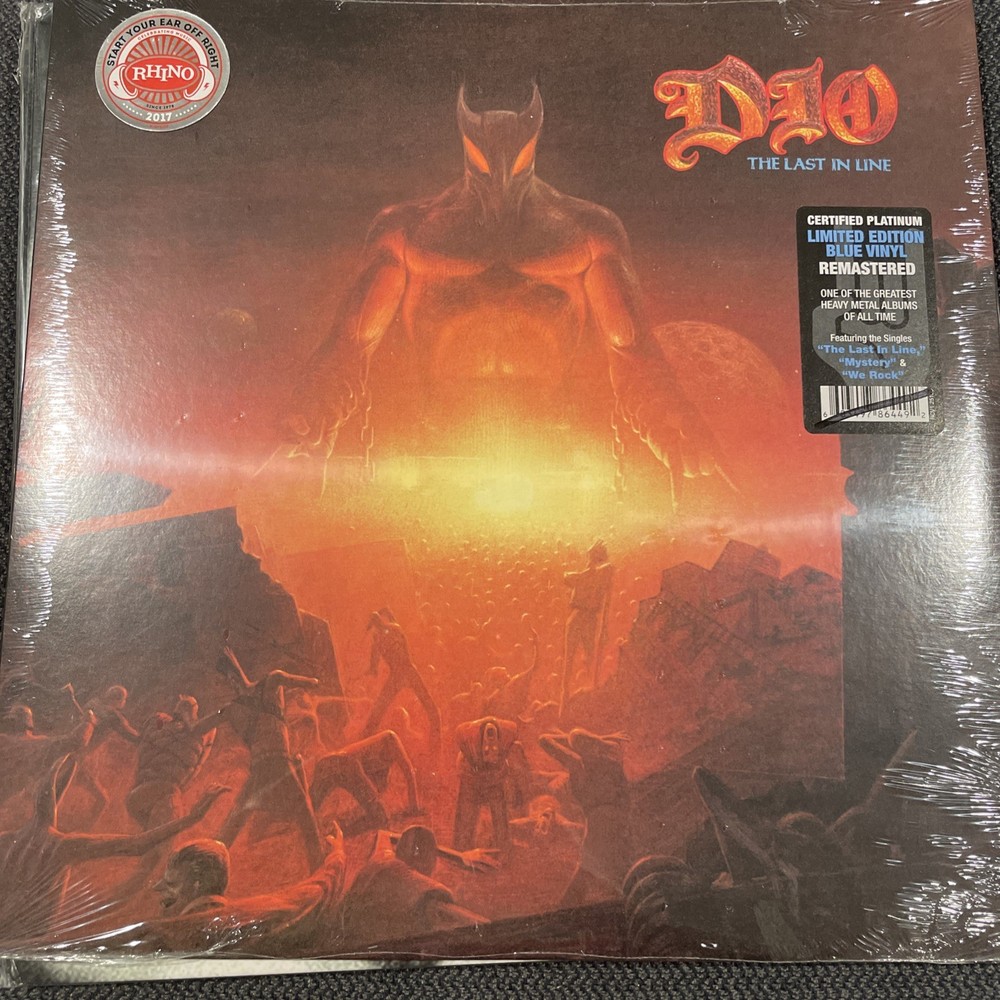 Last in Line by Dio (Record, 2018) Blue Vinyl NEW SEALED