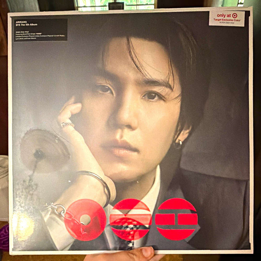BTS Suga Target Exclusive Clear Colored Vinyl LP 12″ K-Pop Record