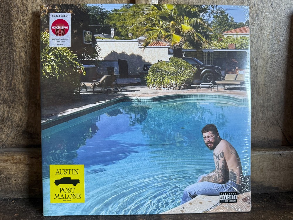 AUSTIN Post Malone Sealed New Light Blue Translucent Colored Vinyl Limited SEAL