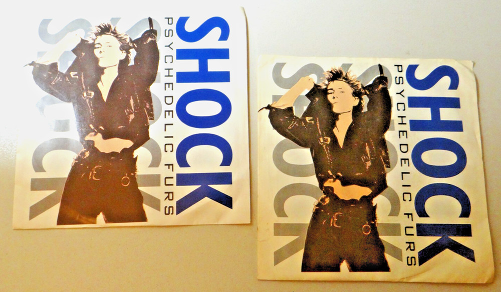 Psychedelic Furs 1987 CBS Shock 2 diff Regular & Demo White Label 45 rpm VG-EX!