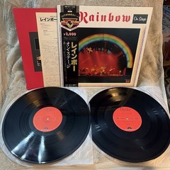 Rainbow On Stage Oyster 30MM 9227,8 Japan LP OBI EX Dio Heavy Metal Hard Rock