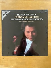 BEETHOVEN Violin Concerto Itzhak PERLMAN Giulini Angel Digital LP Sealed MINT