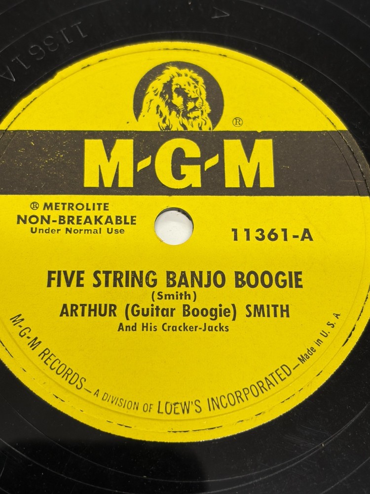 arthur guitar smith – banjo boogie / jamboree – mgm 78rpm