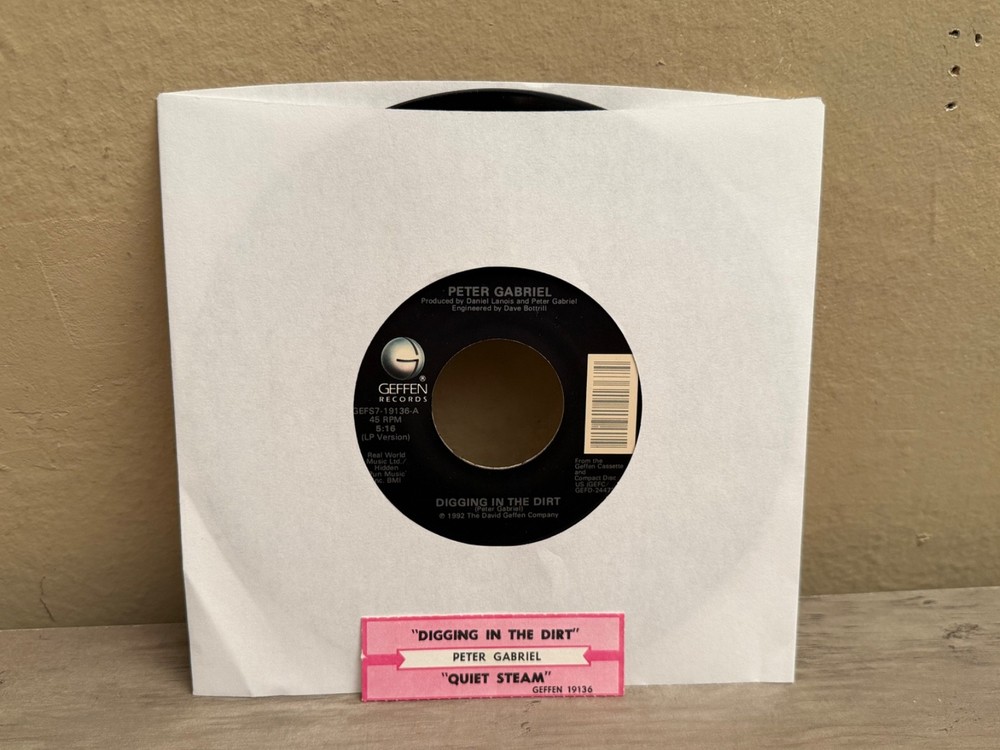 LISTEN 🎶 PETER GABRIEL DIGGING IN THE DIRT / QUIET STEAM GEFFEN POP ROCK 45′