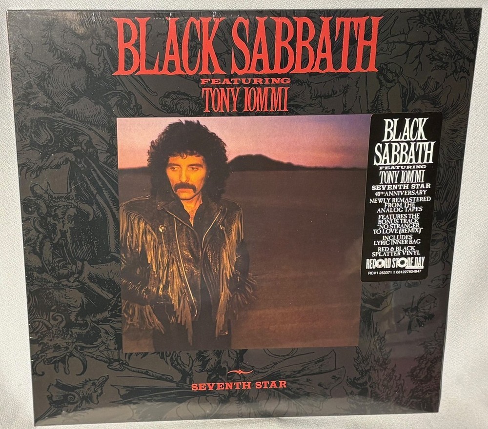 LP BLACK SABBATH Seventh Star w/Tony Iommi (RED/BLACK Vinyl RSD 2026) NEW MNT SS