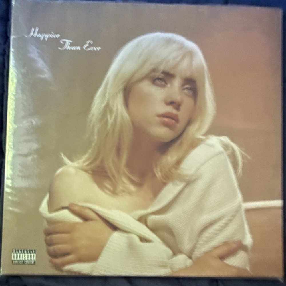 Billie Eilish Happier Than Ever Green Colored Vinyl 12″ Double LP Pop Interscope