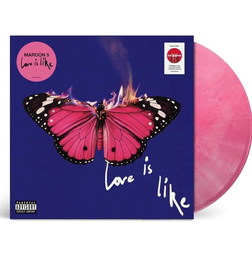 Maroon 5 – Love Is Like (Vinyl) Target Exclusive Pink Vinyl + Poster Alt Artwork