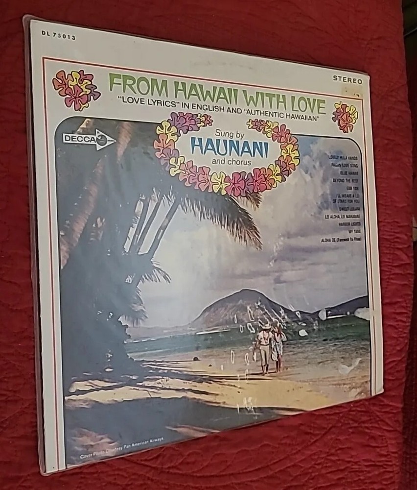 Haunani And Chorus – From Hawaii With Love 1968 33 RPM, LP, Record