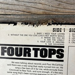 Four Tops, Four Tops LP, Motown MT 622, 1964 Original Mono