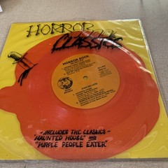 HORROR ROCK CLASSICS Orange Vinyl 7″ Pumpkin 33 RPM Halloween Various VG TESTED*