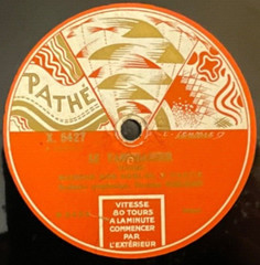 1920s Pathe X 5427 ed1 SCHMIED ART DECO LABEL Ruhlmann: Wagner: Tannhauser March