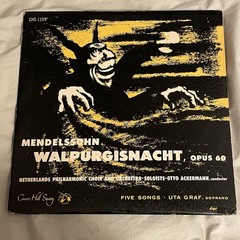 Mendelssohn Walpurgisnacht Op 60 LP Concert Hall 1159 Devil Cover VG/VG Tested