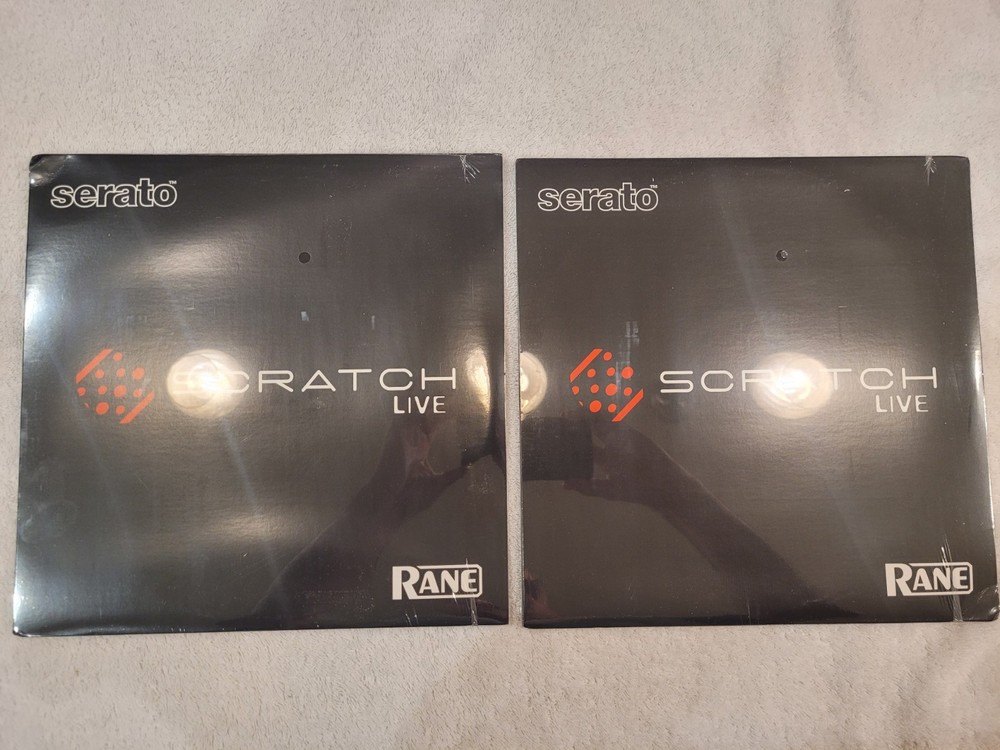 NEW Sealed Serato Scratch Live Control Vinyl Pair Rane Timecode Records 12″
