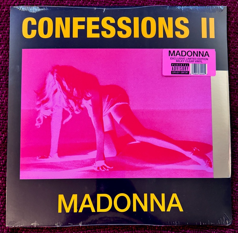 MADONNA CONFESSIONS RECORD MILKY VINYL SEALED SPOTIFY ONLY 5000 PROMO HYPE MINT