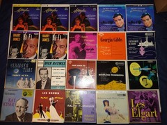 45 RPM RECORDS WITH PICTURE SLEEVES 1940S-50’S EASY LISTENING 20 Diff Ones Lot C