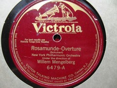 1922 Willem MENGELBERG Schubert ROSAMUNDE Overture Entr’Acte NY Phil VICTOR 6479