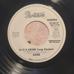 Sade – Is It A Crime Short Version/ Long Version – Portrait PS 45 RPM Record