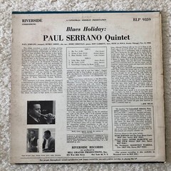 PAUL SERRANO QUINTET “ Blues Holiday “ RIVERSIDE RLP 9359