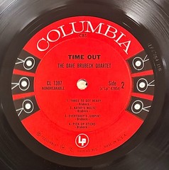 THE DAVE BRUBECK QUARTET – TIME OUT LP 1959 COLUMBIA 6 EYE LABEL Jazz MONO