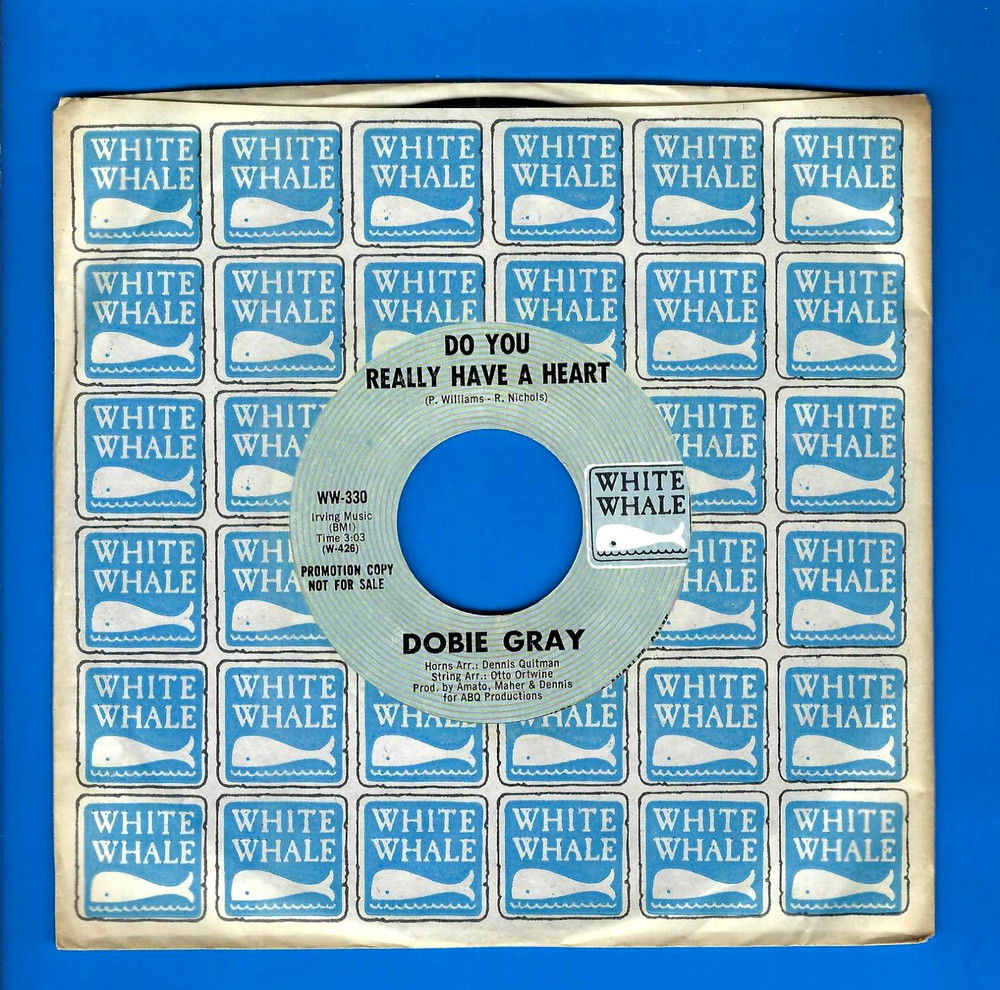 DOBIE GRAY DO YOU REALLY HAVE A HEART 45 RPM PROMO VINYL RECORD-NEW OLD STOCK