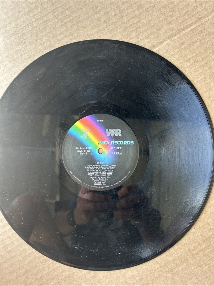 WAR – Galaxy / Lonnie Jordan Junkie To My Music 12 Inch Disco 45 Rpm Play Tested