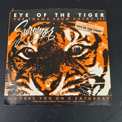Survivor – Eye of the Tiger 7″ Single 1982 Scotti Brothers Pop Rock 45 RPM