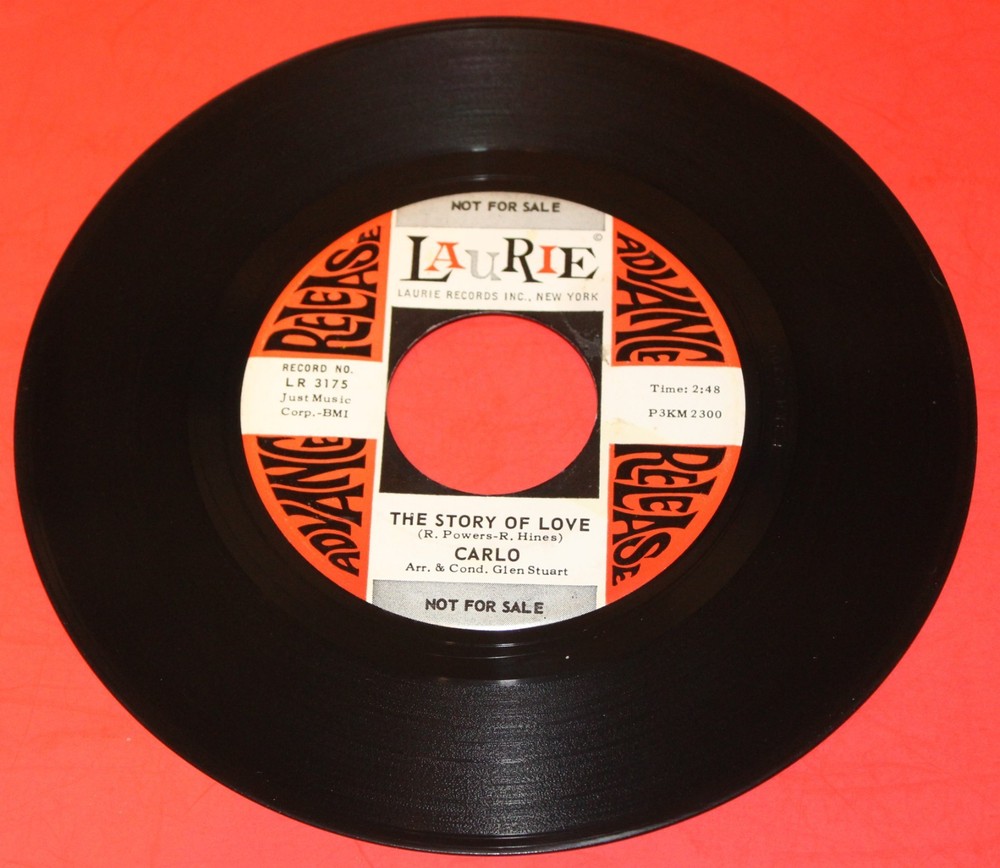 CARLO (OF THE BELMONTS) „THE STORY OF LOVE“ 1963 DOOWOP PROMO ON LAURIE HEAR IT