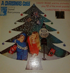 33RPM Record : lionel barrymore christmas carol : MGM holiday